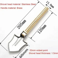 Wilderness Haven Heimwerkzeuge|Outdoor & Garten-Multifunktionale Mini-Campingschaufel – 3-in-1-Werkzeug für den Außenbereich