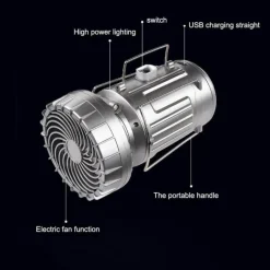 Roam Ready Heimwerkzeuge|Outdoor & Garten-Multifunktionale wasserdichte Powerbank-Laterne - Tragbares Ladegerät für den Außenbereich