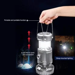 Roam Ready Heimwerkzeuge|Outdoor & Garten-Multifunktionale wasserdichte Powerbank-Laterne - Tragbares Ladegerät für den Außenbereich