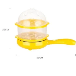 The Culinary Kit Küche & Esszimmer-Multifunktionaler elektrischer Mini-Dampfgarer mit Antihaftbeschichtung