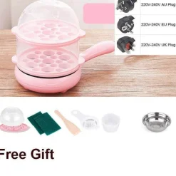 The Culinary Kit Küche & Esszimmer-Multifunktionaler elektrischer Mini-Dampfgarer mit Antihaftbeschichtung