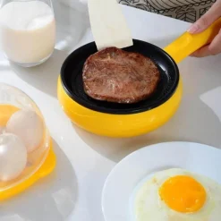 The Culinary Kit Küche & Esszimmer-Multifunktionaler elektrischer Mini-Dampfgarer mit Antihaftbeschichtung