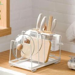 Space Savvy Küche & Esszimmer-Multifunktionaler Küchenutensilienhalter – platzsparender Aufbewahrungs-Organizer