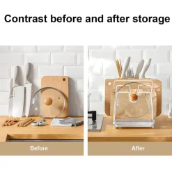 Space Savvy Küche & Esszimmer-Multifunktionaler Küchenutensilienhalter – platzsparender Aufbewahrungs-Organizer