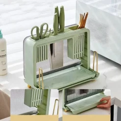 Space Savvy Küche & Esszimmer-Multifunktionaler Küchenutensilien-Organizer – Besteckhalter