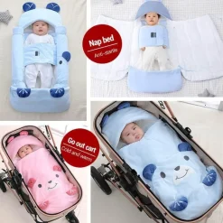 Kinder The Decor Haven Kinderwagen & Zubehör-Multifunktionaler Schlafsack - Bedtime Bear Design