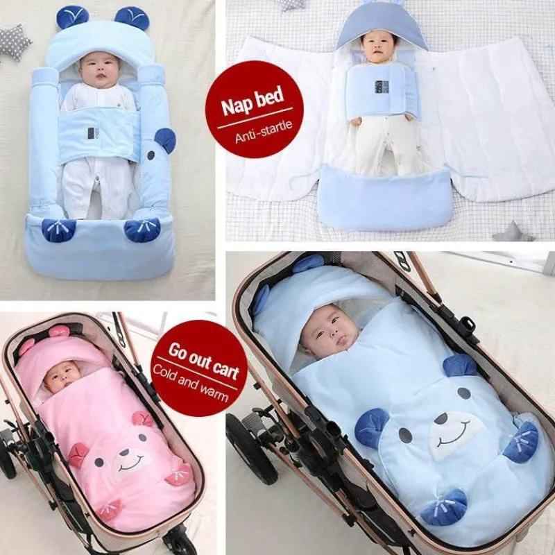 Kinder The Decor Haven Kinderwagen & Zubehör-Multifunktionaler Schlafsack - Bedtime Bear Design