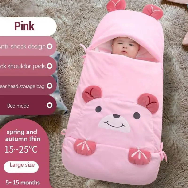 Kinder The Decor Haven Kinderwagen & Zubehör-Multifunktionaler Schlafsack - Bedtime Bear Design