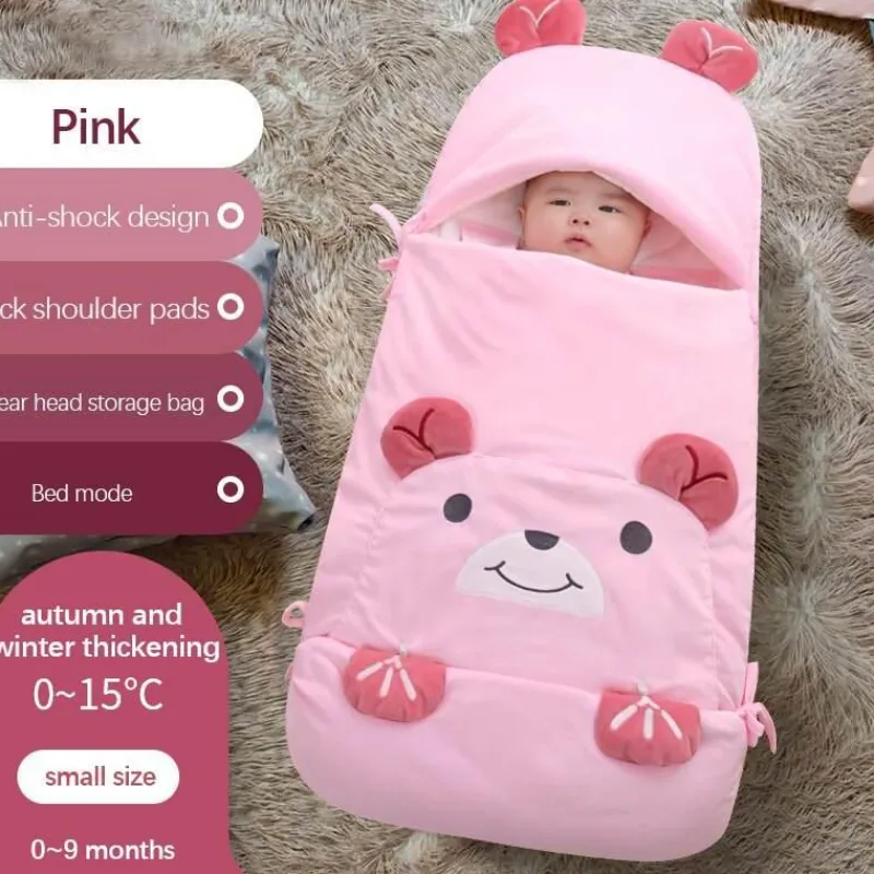 Kinder The Decor Haven Kinderwagen & Zubehör-Multifunktionaler Schlafsack - Bedtime Bear Design