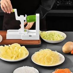 Tom Küche & Esszimmer-Multifunktionaler Spiralschneider - Gemüsereibe Nudelmaschine