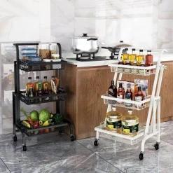 Space Savvy Küche & Esszimmer-Multifunktionales Küchenregal - Faltbarer Organizer