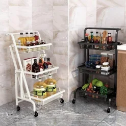 Space Savvy Küche & Esszimmer-Multifunktionales Küchenregal - Faltbarer Organizer