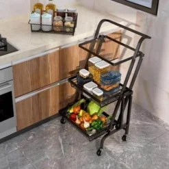 Space Savvy Küche & Esszimmer-Multifunktionales Küchenregal - Faltbarer Organizer