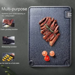 The Culinary Kit Küche & Esszimmer-Multifunktionales Schneidebrett mit Spitzer - Küchenwerkzeug