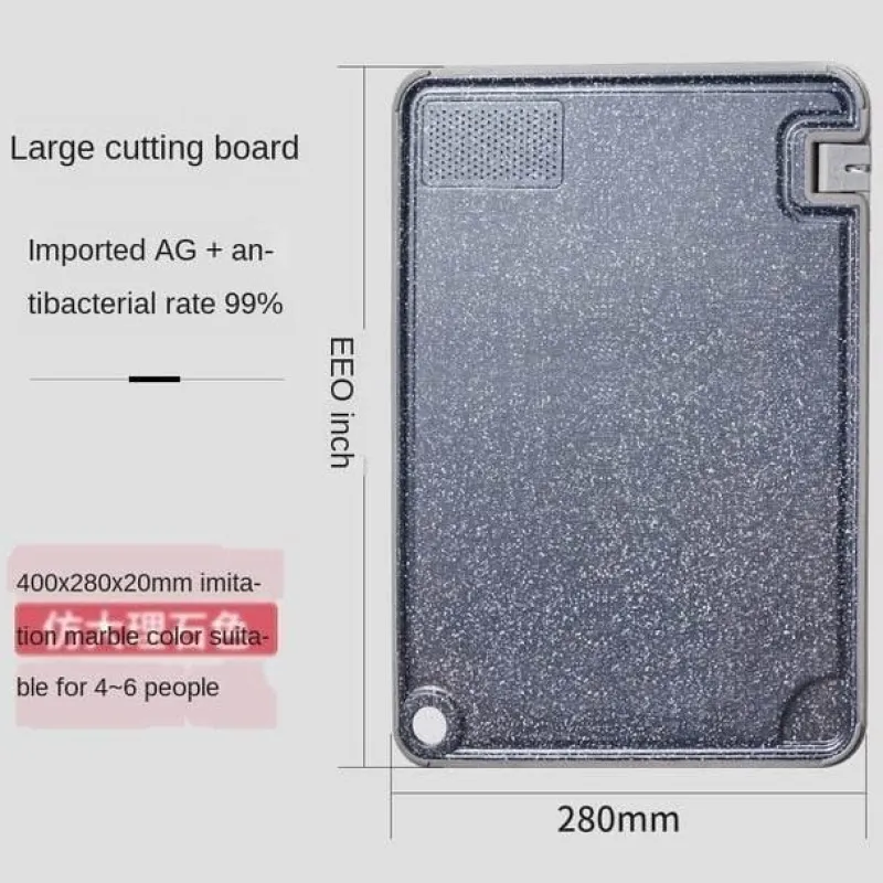 The Culinary Kit Küche & Esszimmer-Multifunktionales Schneidebrett mit Spitzer - Küchenwerkzeug