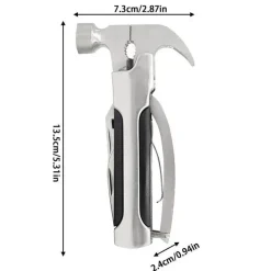 The Outdoor Vault Camping-Werkzeuge|Camping Im Freien-Multifunktions-Campinghammer-Werkzeug – tragbare 10-in-1-Outdoor-Ausrüstung