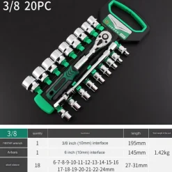 The Decor Haven Autozubehör|Automobilindustrie-Multifunktions-Schraubenschlüsselsatz – All-in-One-Steckschlüsselsatz