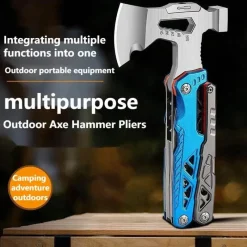 The Outdoor Vault Camping Im Freien|Outdoor & Garten-Multifunktionswerkzeug Axt Hammer Zange - Camping Survival Gadget