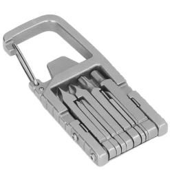 The Outdoor Vault Heimwerkzeuge|Outdoor & Garten-Multifunktionswerkzeug-Schlüsselanhänger – Tragbarer 12-in-1-Schraubendreher