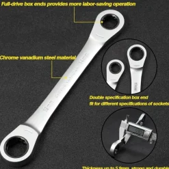 The Decor Haven Camping Im Freien|Outdoor-Artikel-Multitool-Ratschenschlüssel-Set – Vielseitiges All-in-One-Handwerkzeug