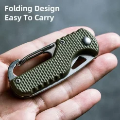 The Outdoor Vault Outdoor-Artikel|Heimwerkzeuge-Multitool-Schlüsselanhänger – Kompaktes Utility-Tool für Abenteurer