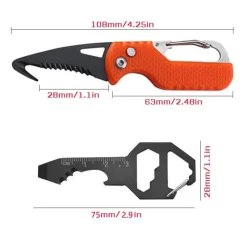 The Outdoor Vault Outdoor-Artikel|Heimwerkzeuge-Multitool-Schlüsselanhänger – Kompaktes Utility-Tool für Abenteurer