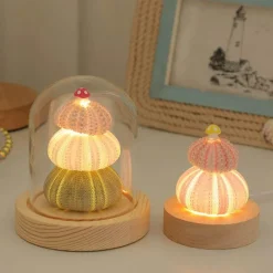 Bright Accents Beleuchtung-Muschelpilz-Nachtlampe – Ambientebeleuchtung für Zuhause