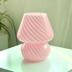 The Gilded Nest Beleuchtung-Mushroom Glass Table Lamp - Unique Home Decor Lighting