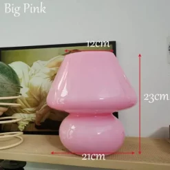 The Gilded Nest Beleuchtung-Mushroom Glass Table Lamp - Unique Home Decor Lighting