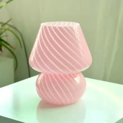 The Gilded Nest Beleuchtung-Mushroom Glass Table Lamp - Unique Home Decor Lighting