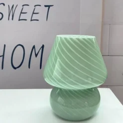 The Gilded Nest Beleuchtung-Mushroom Glass Table Lamp - Unique Home Decor Lighting