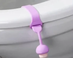 The Blissful Bath Badezimmer-Mushroom Toilet Seat Lifter - Flexible Potty Training Aid for Kids