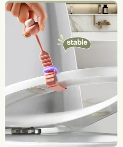 The Blissful Bath Badezimmer-Mushroom Toilet Seat Lifter - Flexible Potty Training Aid for Kids