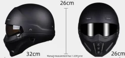 Decor Fahrräder & Verkehr-Mystic Rider Integralhelm – Abnehmbarer Motorradhelm