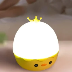 Bright Accents Beleuchtung-Nachtlicht für Kinder – Kleine gelbe Ente Projektorlampe