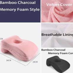 Plush Perch Bettzeug-Nackenstützkissen aus Memory-Schaum – ergonomische Kopfstütze für Komfort