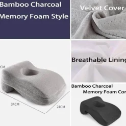 Plush Perch Bettzeug-Nackenstützkissen aus Memory-Schaum – ergonomische Kopfstütze für Komfort