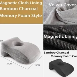 Plush Perch Bettzeug-Nackenstützkissen aus Memory-Schaum – ergonomische Kopfstütze für Komfort