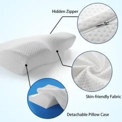 Tranquil Touch Gesundheits-Gadgets|Gesundheits- Und Entspannungstools-Nackenstützkissen aus Memory-Schaum – Ergonomisches Reisekissen