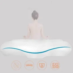 Tranquil Touch Gesundheits-Gadgets|Gesundheits- Und Entspannungstools-Nackenstützkissen aus Memory-Schaum – Ergonomisches Reisekissen