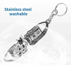 The Relaxation Nook Gesundheits-Gadgets|Gesundheits- Und Entspannungstools-Nagelknipser-Schlüsselanhänger aus Edelstahl – Tragbares Pflegewerkzeug