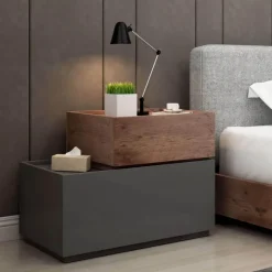 The Lounge Loft Möbel-Natacha Nachttisch – Moderner Nachttisch mit Stauraum