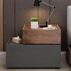 The Lounge Loft Möbel-Natacha Nachttisch – Moderner Nachttisch mit Stauraum