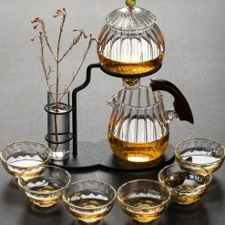 Brew Bliss Küche & Esszimmer-Nature Leaf magnetisches halbautomatisches Teeservice