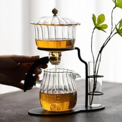 Brew Bliss Küche & Esszimmer-Nature Leaf magnetisches halbautomatisches Teeservice