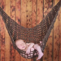 Kinder The Decor Haven Kinderzimmermöbel-Neugeborenen Häkel-Hängematte Cocoon - Foto-Requisite