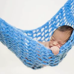 Kinder The Decor Haven Kinderzimmermöbel-Neugeborenen Häkel-Hängematte Cocoon - Foto-Requisite