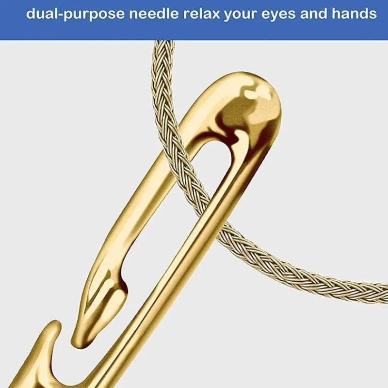 Cozy Living Heimwerkzeuge-Nähset aus Edelstahl – Nadelfreies Zubehör für einfaches Nähen