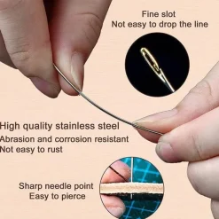 Cozy Living Heimwerkzeuge-Nähset aus Edelstahl – Nadelfreies Zubehör für einfaches Nähen