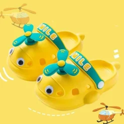 The Decor Haven Babykleidung|Babykleidung-Niedliche Hubschrauber-Hausschuhe für Kinder – weiche Plüsch-Hausschuhe